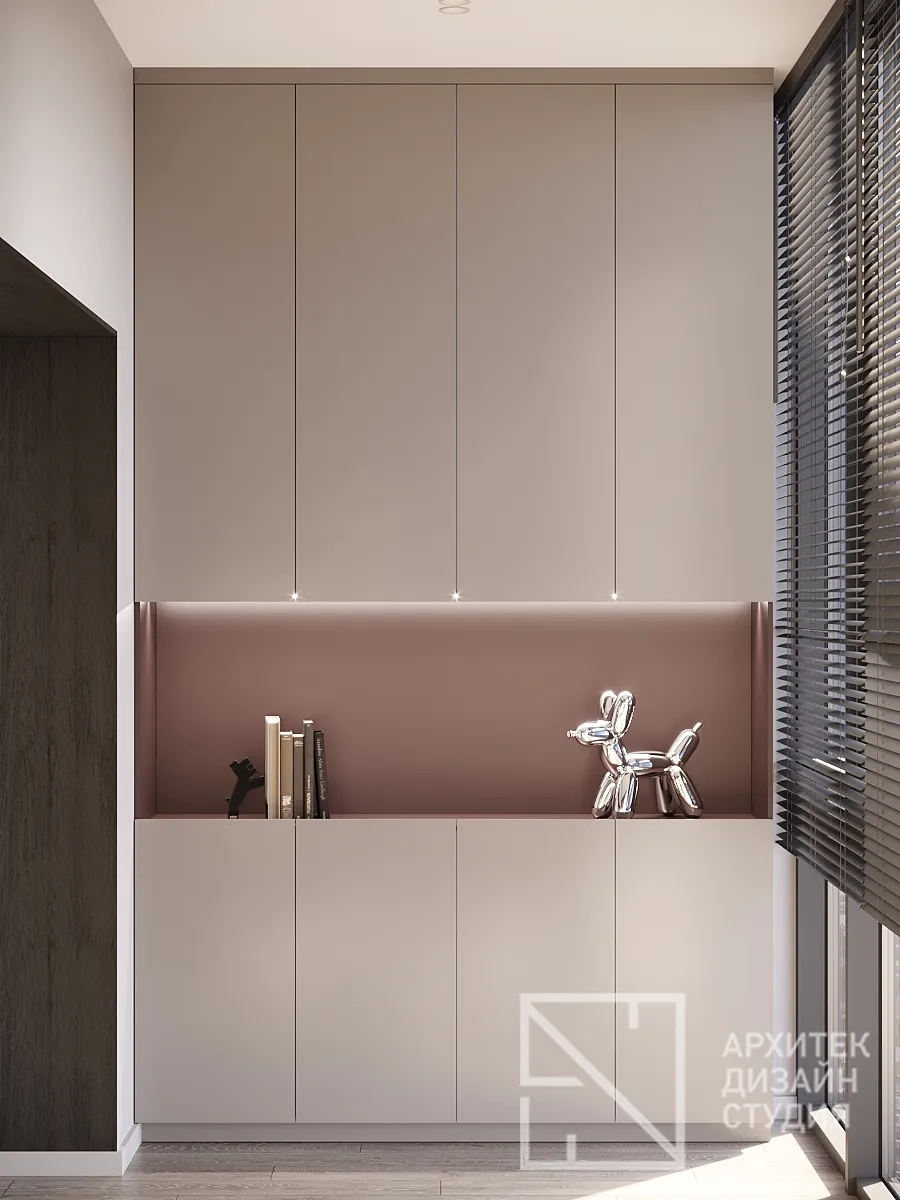 Дизайн интерьера квартиры в г. Красноярск по ул. Ладо Кецховели, 34 - Лоджия 2 - Фото 2